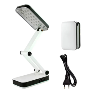Luminária LED de Mesa Recarregável Bivolt 24 LEDs Dobrável