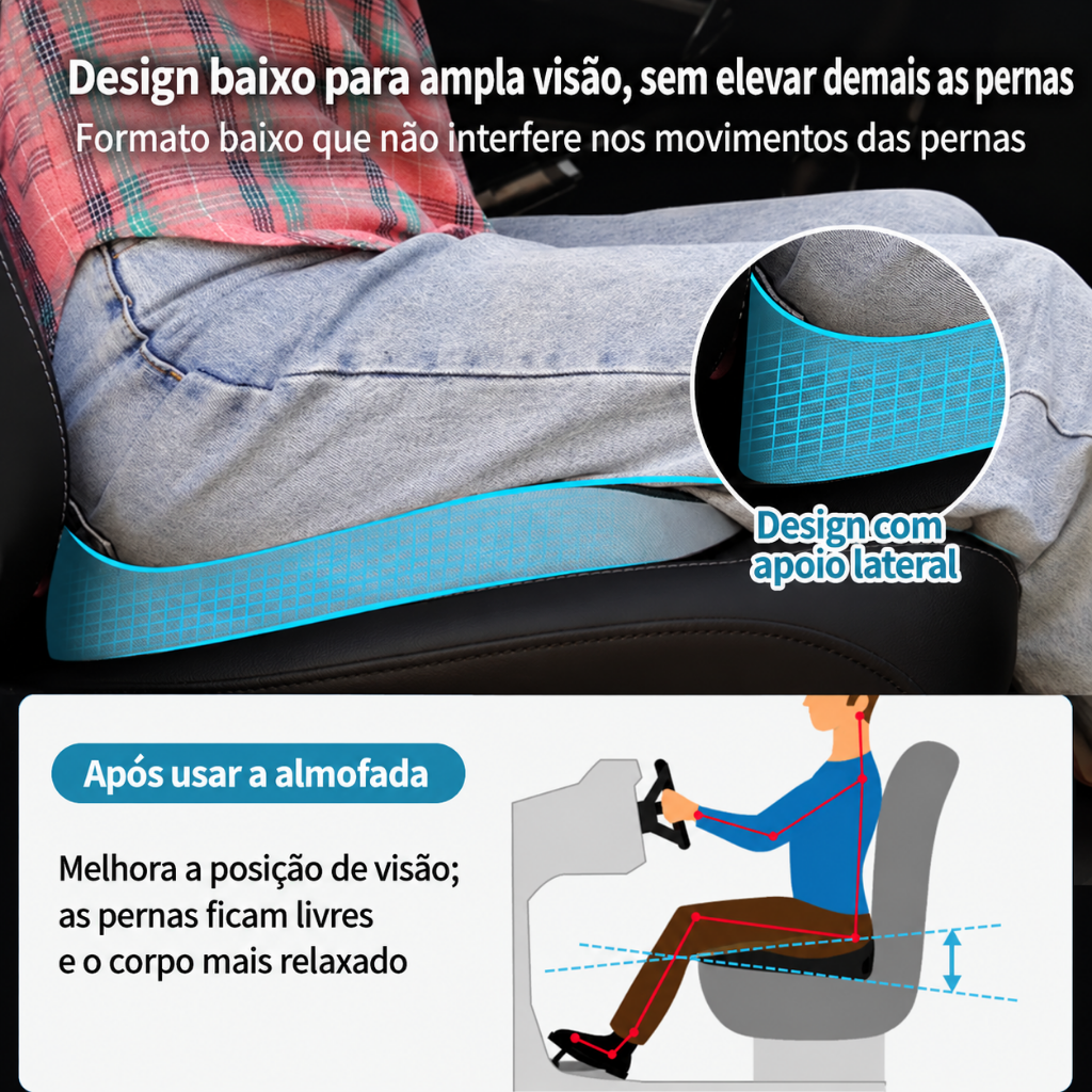 Almofada Ergonômica para Cóccix com Espuma de Memória - Imagem 4
